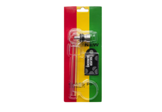 Super Heroes Glaspfeife 12cm, transparent + Siebe