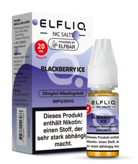 ELFBAR Elfliq SALT Liquid 20mg Blackberry Ice 10ml
