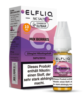 ELFBAR Elfliq SALT Liquid 10mg Mix Berries 10ml
