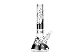 Super Heroes Glasbong Ice konisch Howling Wolf, H. 35,5cm Ø 4cm, Chillum 18er Schliff
