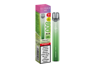 ELFBAR 800 Einweg E-Zigarette Grape Mint 20mg/ml ca.800 Züge