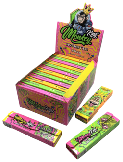 Monkey King Paper KS Slim Rainbow Hypnotic+Tips 14g 32 Leaves 24 Booklets