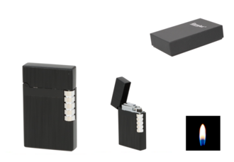 Eurojet Lighter Milan, Flint Black Brush