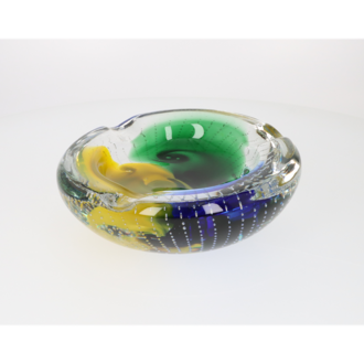 Angelo Zigarrenaschenbecher Glas Max Luftikus III., 3 Ablagen, 21,5x21,5x8,5cm
