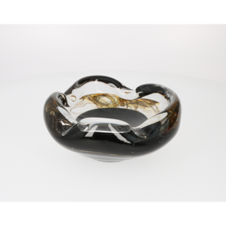 Angelo Zigarrenaschenbecher Glas Uwe Edelrauch, 4 Ablagen, 21x21x9cm