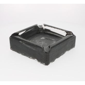 Angelo Zigarrenaschenbecher Glas Marc Hass, 4 Ablagen, 20x20x7cm