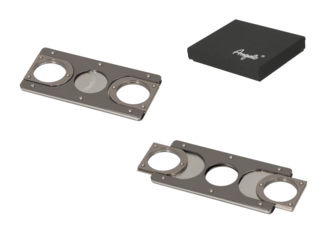 Angelo Abschneider Scheckkarte Metall Anthrazit, 2 Klingen, Ring 54