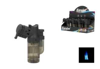 Eurojet Lighter 3xJet + Cigarholder, 8pcs Display, refillable