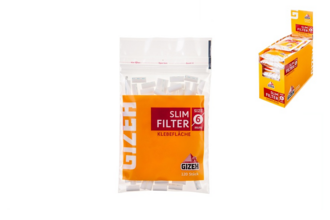 GIZEH Drehfilter Slim Klebefläche, 6mm, 20 Beutel á 120 Filter
