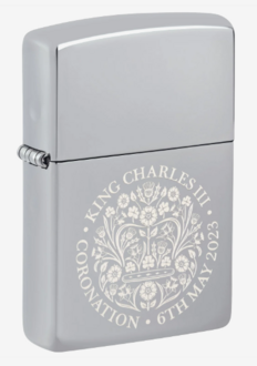 Zippo 60006725 King Charles III chrom polished