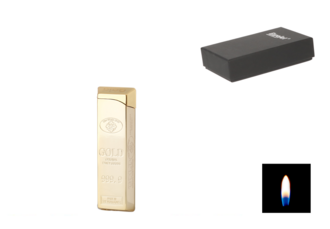 Eurojet Feuerzeug Goldbarren Piezo, gold