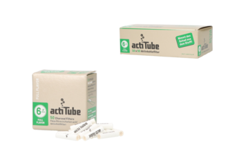 Acti Tube 6 mm Extra Slim Filter 50 pieces