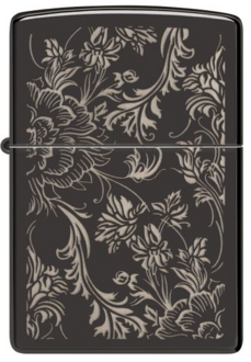 Zippo 60007591 24756 Filigree Design High Polish Balck