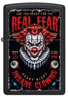 Zippo 60007572 218 Insane Clowns Design Black Matte