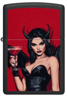 Zippo 60007573 218 Devil Vampire Design Black Matte