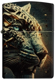Zippo 60007504 48458 Futuristic Panther Design 540 Tumbled Brass