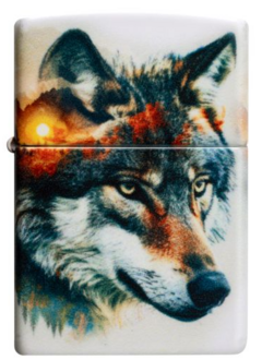 Zippo 60007507 49352 Wolf and Mountain Design 540 Matte