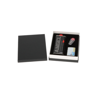 Geschenkbox 8 ZIPPO-Fzg. Silhouette + Steine + Benzin