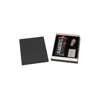 Geschenkbox 12 ZIPPO-Fzg. brushed Arches + Steine + Benzin