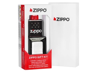 2007941 Zippo Geschenk Set (Benzin+Feuerzeug, chrom brushed) 3141 GEX