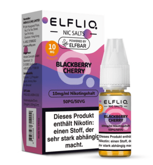 ELFBAR Elfliq SALT Liquid 10mg Blackberry Cherry 10ml