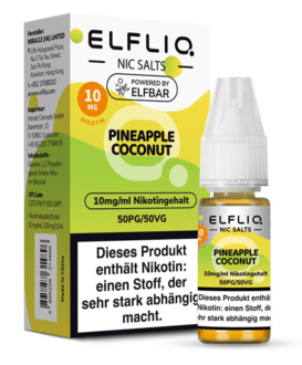 ELFBAR Elfliq SALT Liquid 10mg Pineapple Coconut 10ml