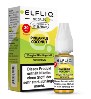 ELFBAR Elfliq SALT Liquid 20mg Pineapple Coconut 10ml