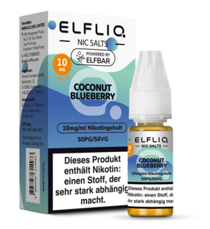 ELFBAR Elfliq SALT Liquid 10mg Coconut Blueberry 10ml