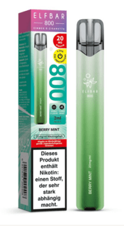 ELFBAR 800 Einweg E-Zigarette Berry Mint 20mg/ml ca.800 Züge