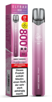 ELFBAR 800 Einweg E-Zigarette Sweet Berries 20mg/ml ca.800 Züge