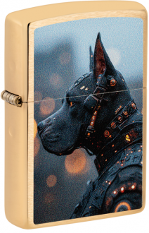 Zippo 60007644 Futuristic Dog Design