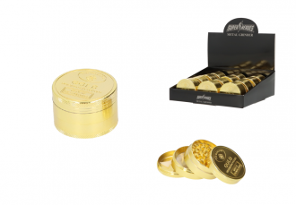 Dreamliner grinder goldbar metal, 4 parts, Ø 47 mm