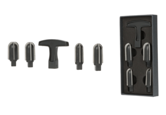 pipe reamer black/chrome five-pcs.