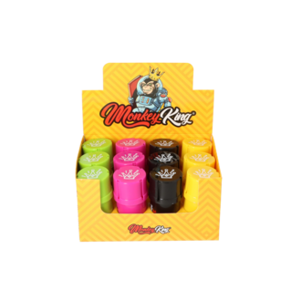 Monkey King Plastik Grinder mit Storage, Ø4cm, H.9cm, 4 Farben