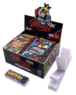 Monkey King Tips Blanco, 50 Heftchen á 50 Blatt