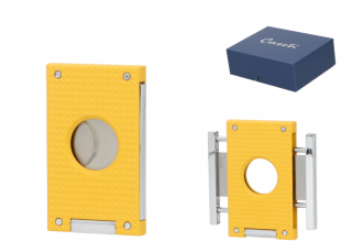 Caseti Zigarrenabschneider Chrom/gelb Ring 56