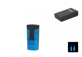 Eurojet Feuerzeug 2xJet Race Icy Blue