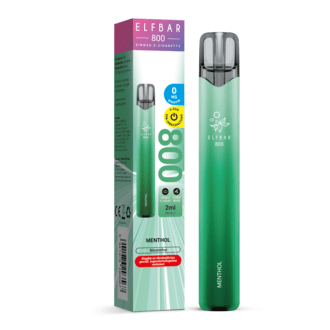 ELFBAR 800 Einweg E-Zigarette Nikotinfrei Menthol ca.800 Züge