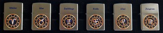 Zippo Set Sternzeichen 6 Stck. (Widder bis Jungfrau)