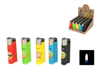 Stax lighter friction wheel smiley refillable