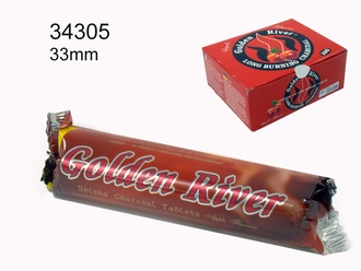 Golden River Kohle Apfel, 33mm, 10x10 Tabletten