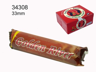 Golden River Kohle Erdbeere, 33mm, 10x10 Tabletten