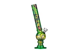 Dreamliner Acrylbong Kugel grün, H.23cm, Ø2cm, Metallchillum