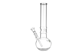 Glasbong Ice Kugel transparent, H.30cm, Ø3,5cm, Glaschillum 14er Schliff