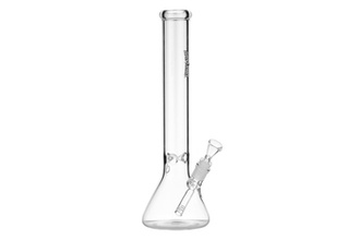 Super Heroes Glasbong Ice transp, H.41cm, Ø4cm, Glaschillum 18er Schliff