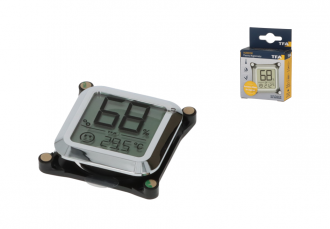 TFA Digital Hygrometer 5x5cm, chrome-colored, battery included