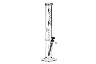 Super Heroes Glasbong Ice+Percolator Zylinder transp, H.42cm, Ø4cm, Metallchillum