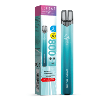 ELFBAR 800 Einweg E-Zigarette Nikotinfrei Blue Razz Lemonade ca.800 Züge