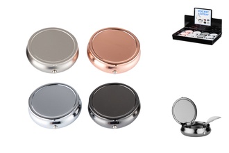 Angelo pocket ashtray, metal 4 colors, Ø 4cm