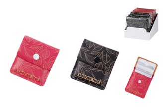 Angelo pocket ashtray craft paper black/red, 5x5cm
